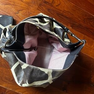 Dooney Bourke animal print bag & wallet